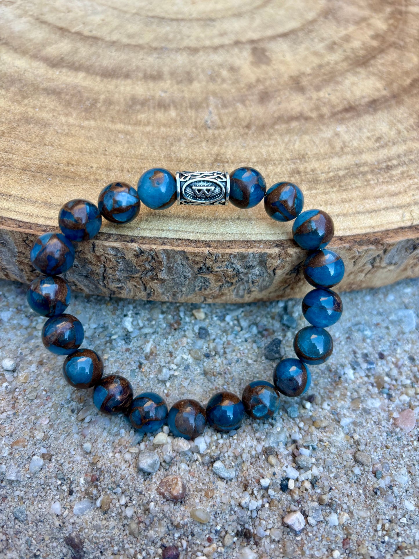 Herenarmband met Viking kraal