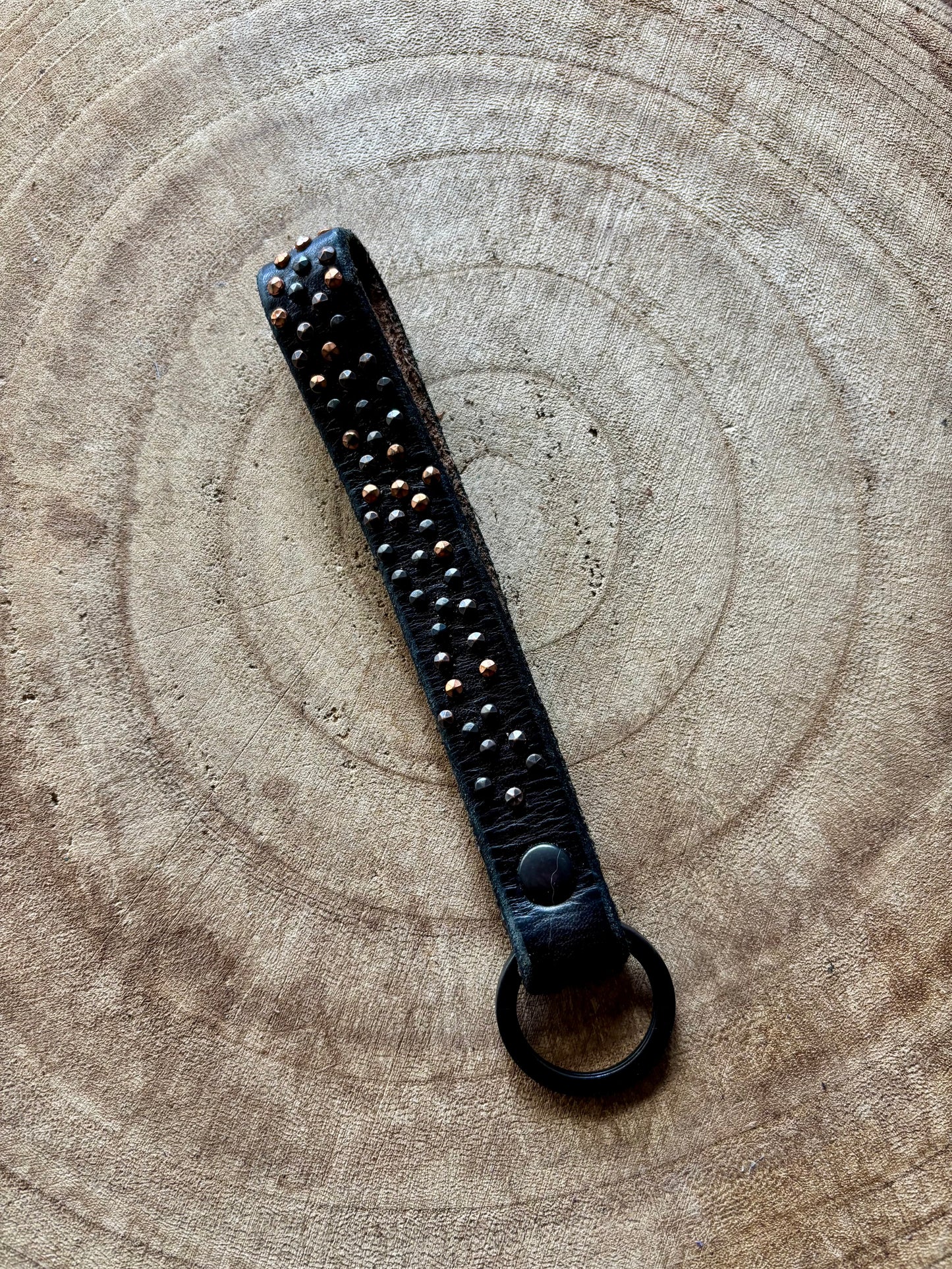 Leren sleutehanger Large