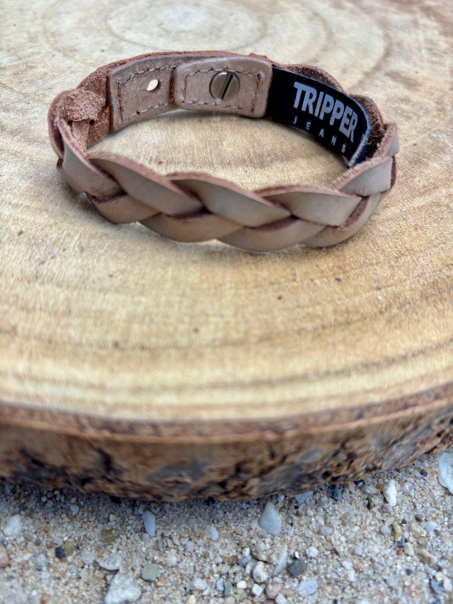Leren armbanden diverse met studs sluiting 23 cm