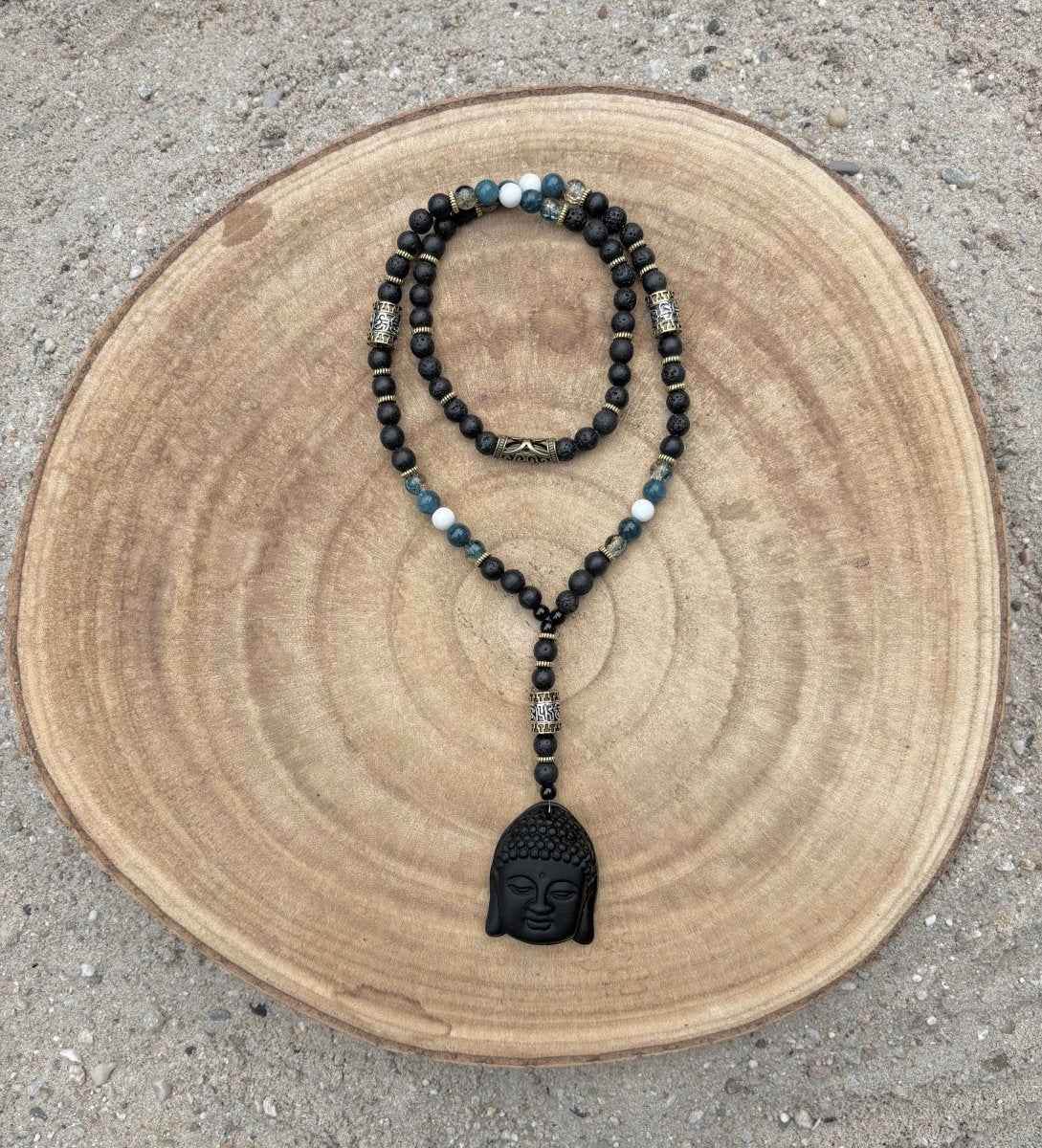 Herenketting met Boeddha hoofd. - SEsonique