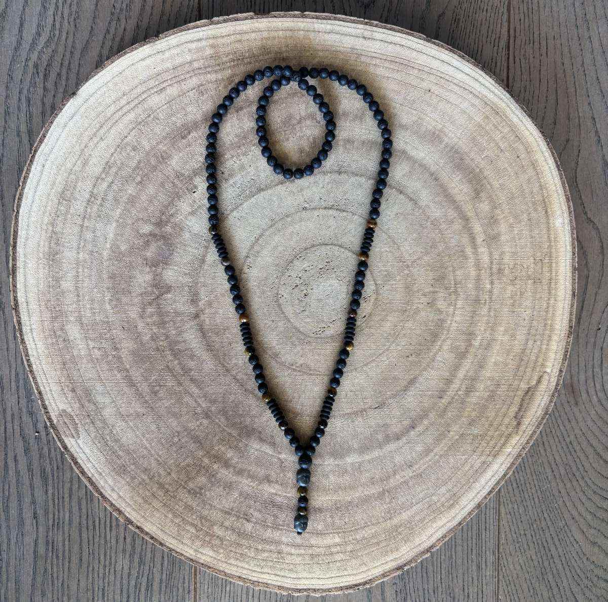 Herenketting met zwarte kleine boedha - SEsonique